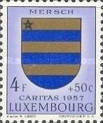 Arms of Canton "Mersch" (Background pale violet)