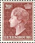 Grand Duchess Charlotte facing Left (Background purple)