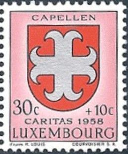 Arms of Canton "Capellen" (Background pale pink)