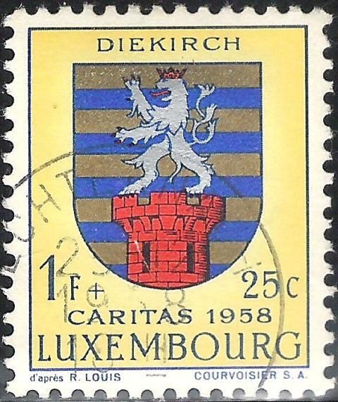 Arms of Canton "Diekirch" (Background pale buff)