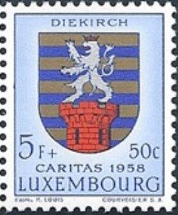 Arms of Canton "Diekirch" (Background pale blue)