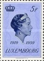 Grand Duchess Charlotte (1896-1985) (Background pale green)