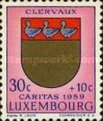 Arms of Canton "Clervaux" (Background pink)