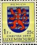 Arms of Canton "Remich" (Background pale lemmon)