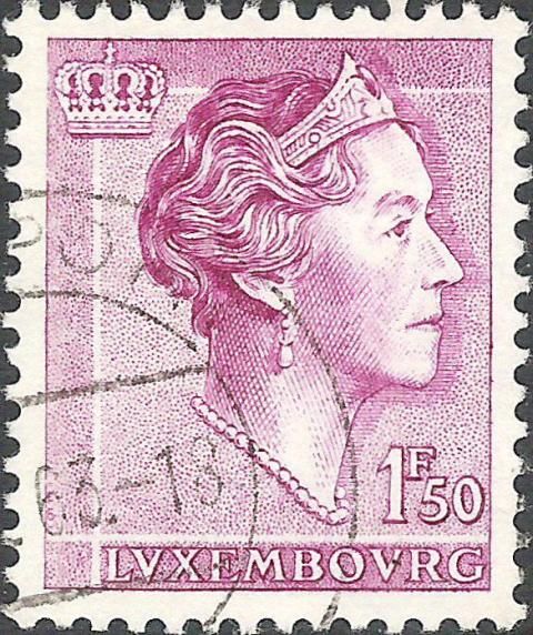 Grand Duchess Charlotte facing Right (1.50 Fr. rose lilac)