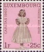 Princess Marie-Astrid in Party Dress (Background pink)