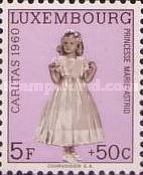 Princess Marie-Astrid in Party Dress (Background lilac)