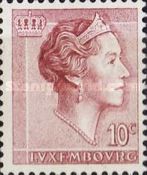 Grand Duchess Charlotte facing Right (10 c. claret)