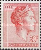 Grand Duchess Charlotte facing Right (20 c. rose red)