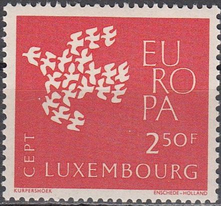 Stylized Dove made up of 19 Individual Doves (2.50 Fr.)