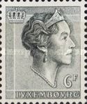 Grand Duchess Charlotte facing Right (6 Fr. slate)