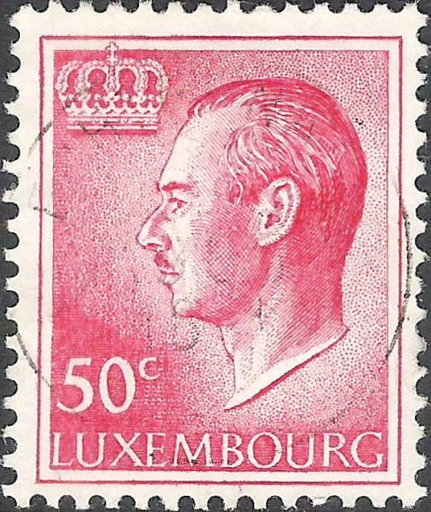 Grand Duke Jean facing Left (50 c. red)