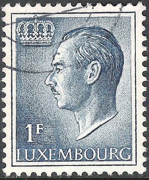 Grand Duke Jean facing Left (1 Fr. blue)