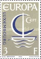 Stylized Boat with Billowing Sail & Inscription "CEPT" (3Fr)