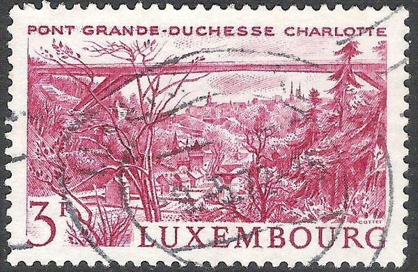 Tourism 1966: Landmarks (Grand Duchess Charlotte Bridge)