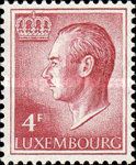 Grand Duke Jean facing Left (4 Fr. brown lilac)