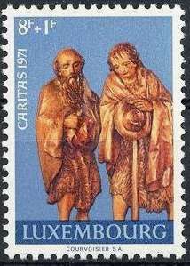 Grand Duke Jean facing Left (8 Fr.blue green)