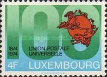 U.P.U. Emblem on "100" (4 Fr. green)