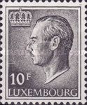 Grand Duke Jean facing Left (10 Fr. black)
