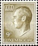 Grand Duke Jean facing Left (9 Fr. dark green olive)