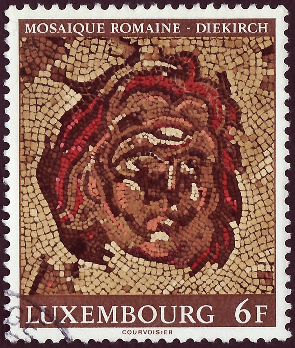 Head of Medusa, Roman Mosaic from Diekirch (3rd Century)