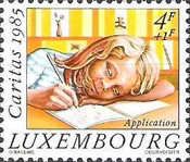 Application (Young Girl showing "diligence")