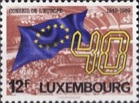 40th Anniversary of the Council of Europe (Assembly & Flag)