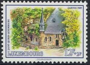 St. Quirinus, Luxembourg (Watercolor Painting)