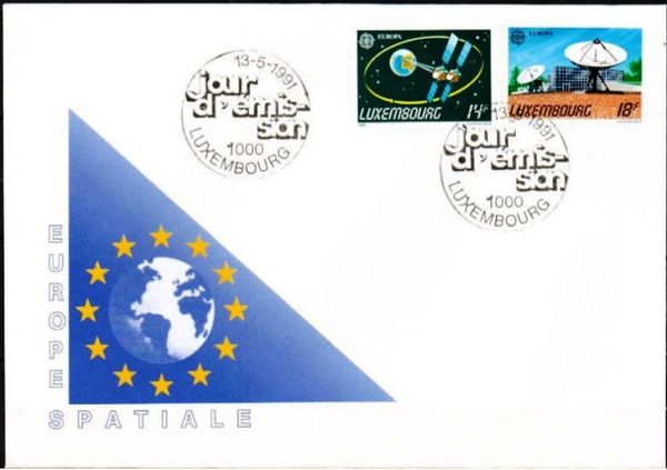 Earth and Orbit of "Astra 1A" and "1B" Satellites