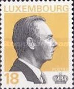 Grand Duke Jean (18 Fr. background color: orange)