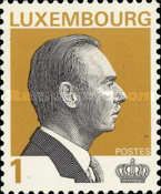 Grand Duke Jean (1 Fr. background color: yellow brown)