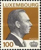 Grand Duke Jean (100 Fr. background color: brown)