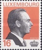 Grand Duke Jean (16 Fr. background color: orange)