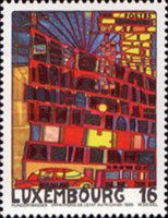 The House with the Arcades and Yellow Tower, Hundertwasser