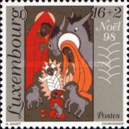 "Nativity", Altarpiece by Georges Saget (1915-1993)