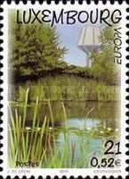Pond and "Kaltreis" Water Tower, Luxembourg-Bonnevoie