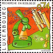 Microscope and Test-tubes (Biological Research)