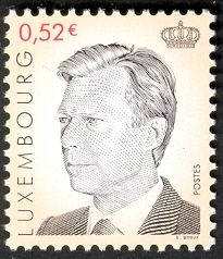 Grand Duke Henri (0,52 € vignet color brown)