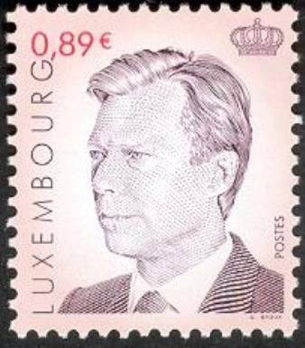 Grand Duke Henri (0,89 € vignet color red violet)