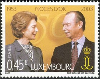 Golden Wedding Grand Duke Jean-Grand Duchess Joséphine