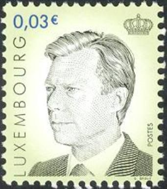 Grand Duke Henri (0,03 € vignet color green)