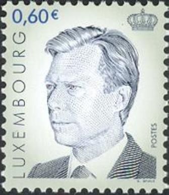 Grand Duke Henri (0.60 € vignet color blue)