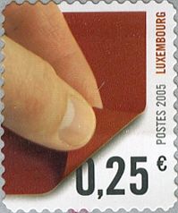 Fingers Peeling Back Label (brown)