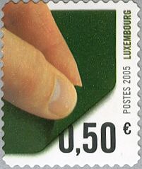 Fingers Peeling Back Label (bronze green)