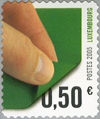 Fingers Peeling Back Label (light green)