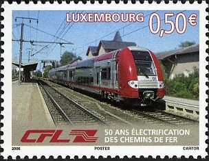Electric Locomotive passing the Station