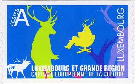 Antlered Man and Silhouette of a Deer