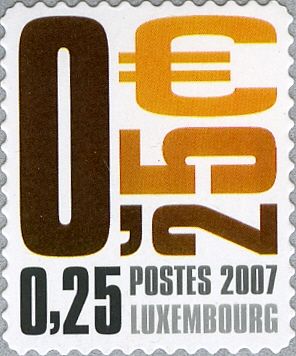 "0.25 €" (brown)