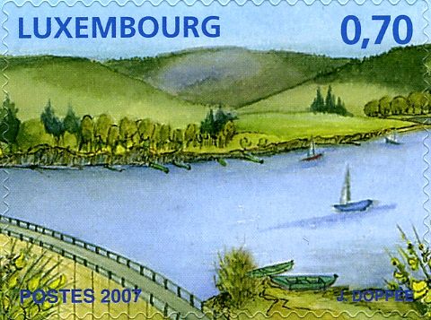 Esch-sur-Sure Dam and Reservoir (left)