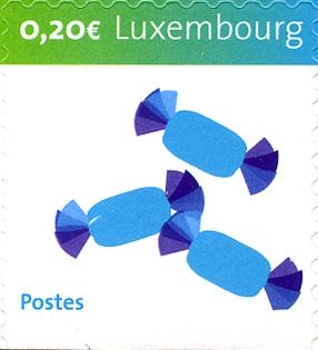 Wrapped Candies (Gradient of the bar: blue to green)